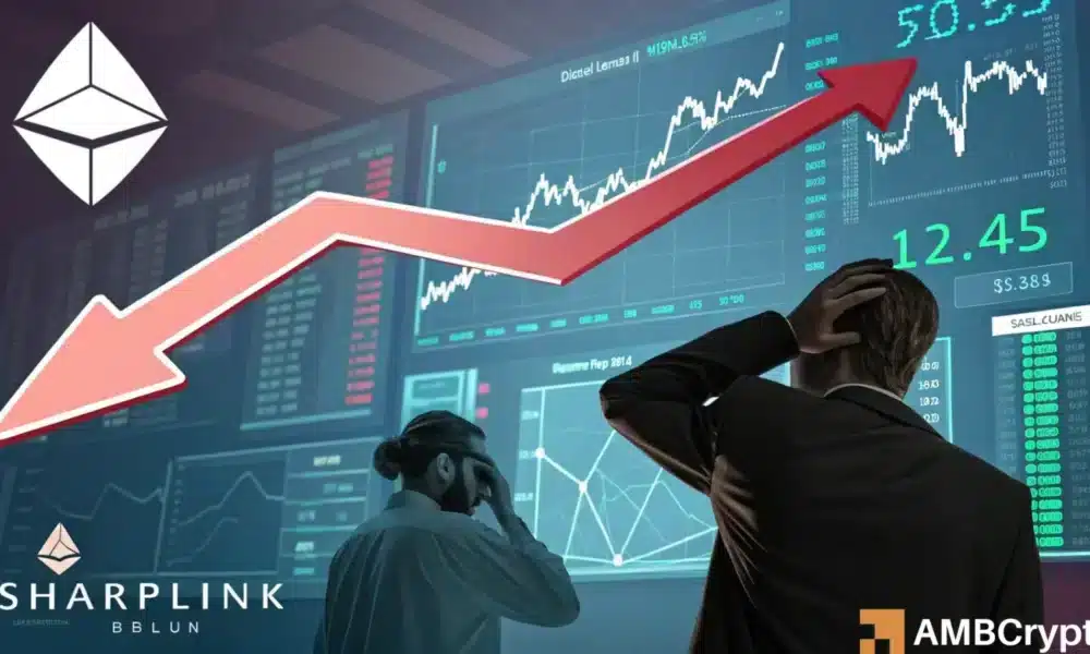Sharplink股价暴跌66%- 但10亿美元押注以太坊可能会改变一切