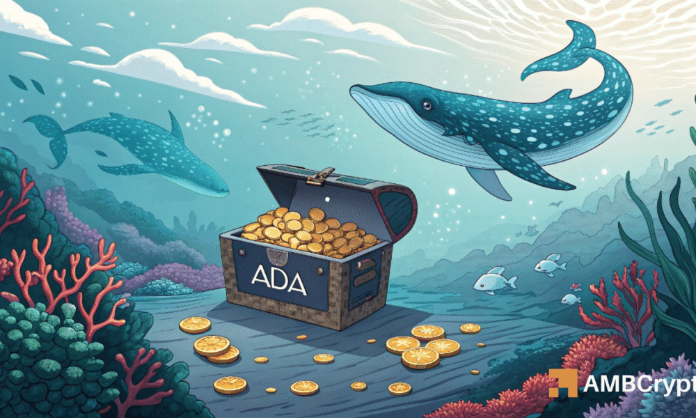 鲸鱼抛售 3000 万 ADA，Cardano 面临 0.70 美元的风险？